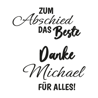 0214 zum Abschied das Beste 