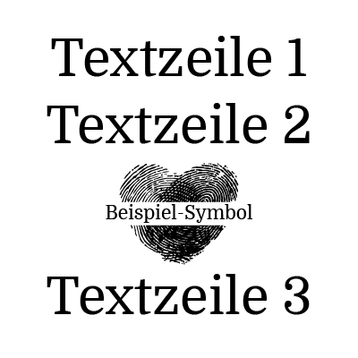 0057 2 Zeilen Text und Icon und 1 Zeile Text