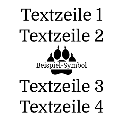 0062 2 Zeilen Text und Icon und 2 Zeilen Text