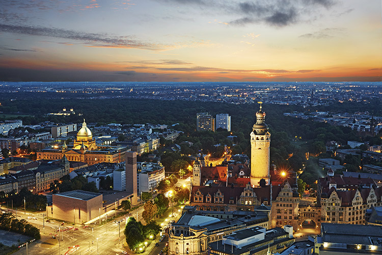 Skyline von Leipzig